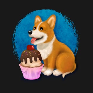 Corgi Loves Sweets T-Shirt