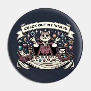 Check Out My Wares Pin