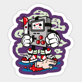 Killer robots are stupid Sticker