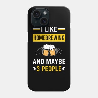 3 People Homebrewing Homebrew Homebrewer Beer Home Brew Brewing Brewer Phone Case