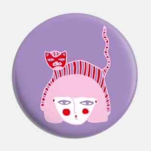 Cat hat Pin