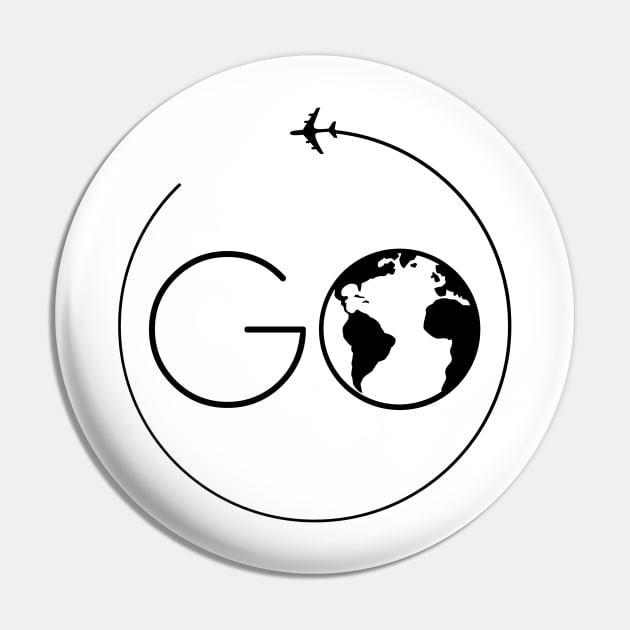 Go Travel Pin by Minimal Bear