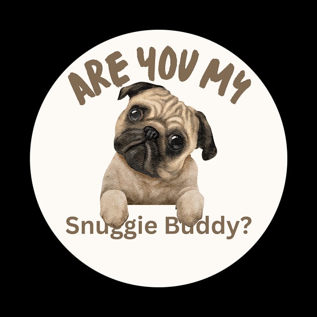 Snuggle Pug T-Shirt by StrikerTees