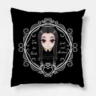 introvert girl in love on wednesday night CIRCLE BACKGROUND Pillow