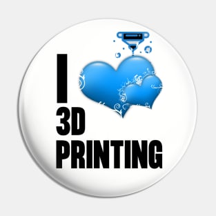 I Heart 3D Printing Pin