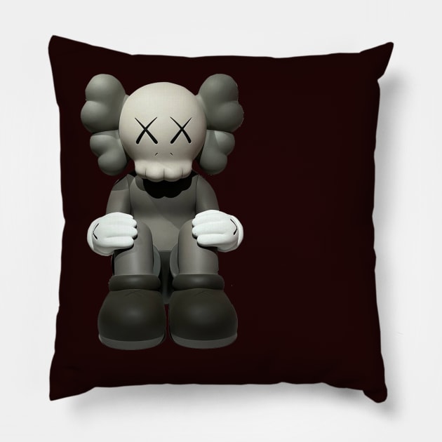 kaws doll Pillow by masihtitikterluka