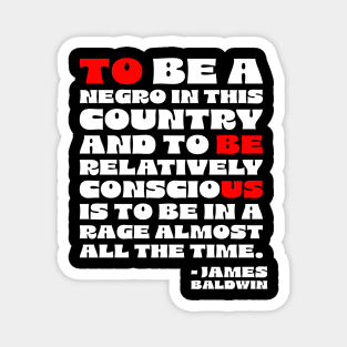 James Baldwin Quote Magnet