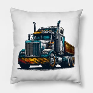 Truck Tractor Pillow