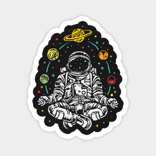 Astronaut Meditating Magnet