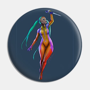 Neon bodysuit - colored Pin