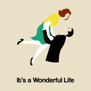 It's A Wonderful Life Movie Fan Art Franck Capra James Stewart T-Shirt