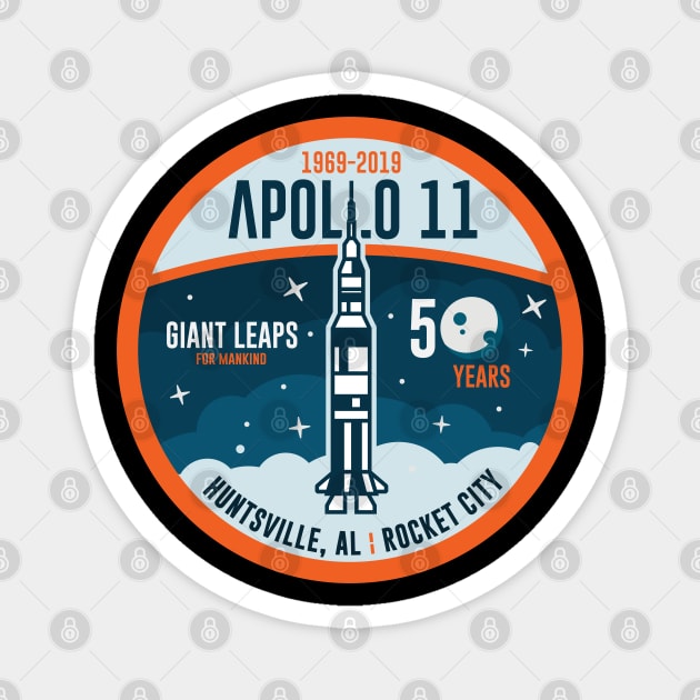 Rocket City - Apollo Celebration Magnet by zacrizy