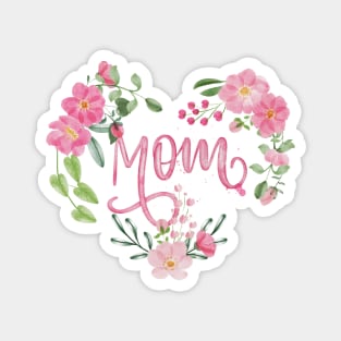 Mom floral heart Magnet