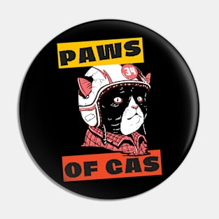 Paws On The Gas Kitty Racer Pin