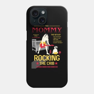 mothers day mommy rocking the crib retro 08 Phone Case