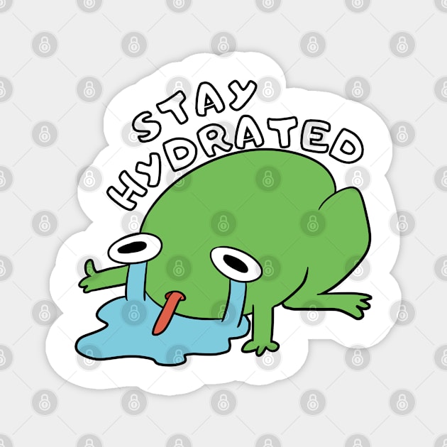 Stay hydrated froggie Magnet by Nucifen