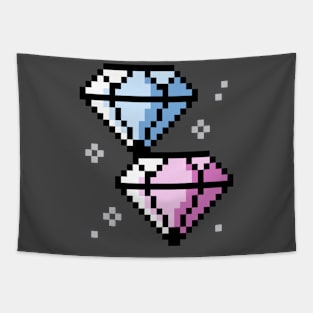 Pixelart Diamonds Tapestry