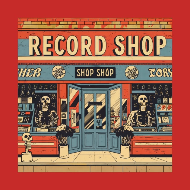 Record shop by OldSchoolRetro