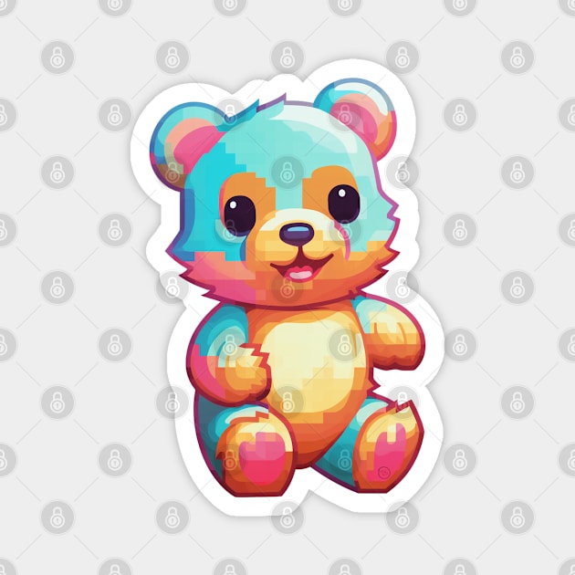 Teddy Bear Magnet by So Red The Poppy