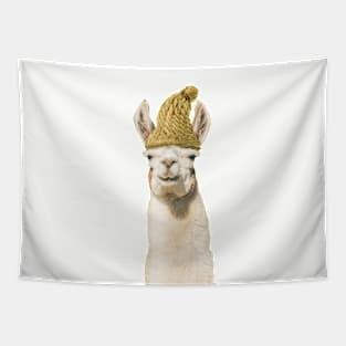 Ilama with Beanie Tapestry