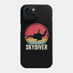 Skydiver Retro Funny Skydiving Vintage Phone Case