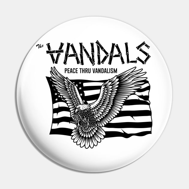 The Vandals Peace Thru Vandalism Pin by NEW ANGGARA