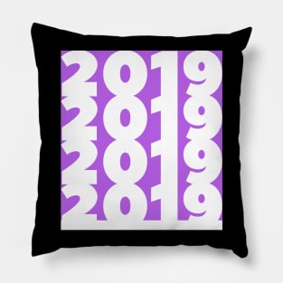 2019 New Year Purple Shirt Pillow