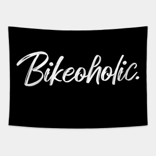 Bikeoholic. For Cycling Lovers A Simple Funny Word Tapestry