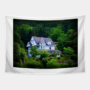 Blue House Tapestry