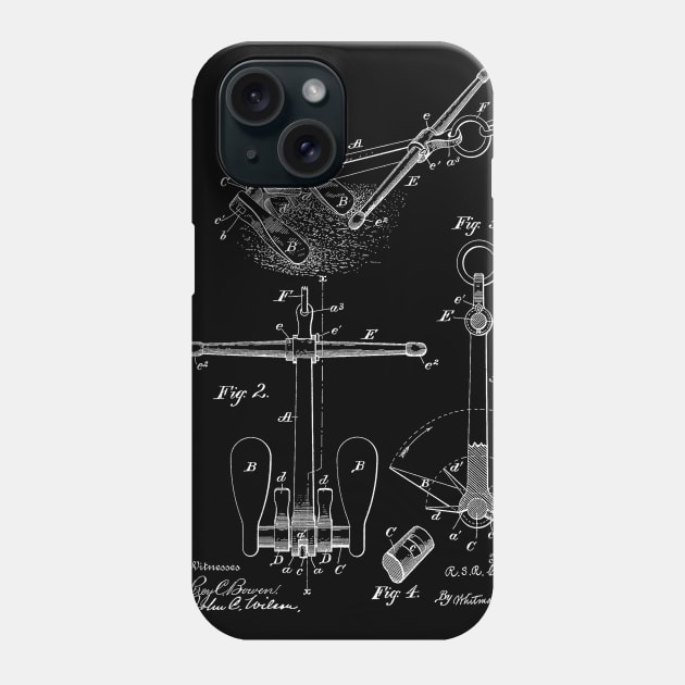 Anchor Vintage Patent Hand Drawing Phone Case by TheYoungDesigns