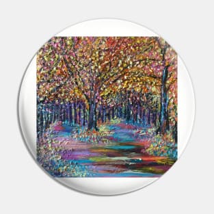 Colourful woodland Pin