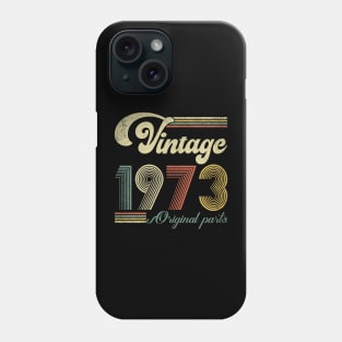 Retro Vintage 1973 51st Birthday Gift Men Women 51 Years Old Phone Case