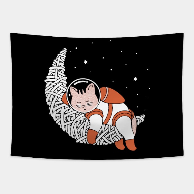 Catstronaut Tapestry by khairulanam87