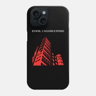 civil engineering building design logo text Phone Case