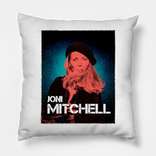 Joni Mitchell // 1970s Fan Art Design Pillow