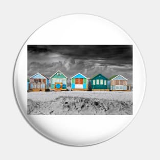 Beach Huts Hengistbury Head Dorset England Pin