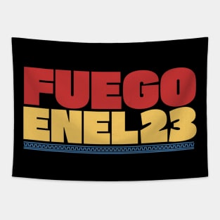 Fuego en el 23 Tapestry