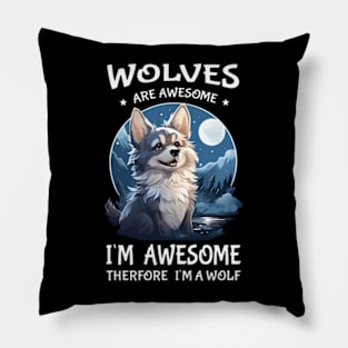 Cute Wolf Pillow