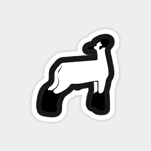 Market Wether Lamb Silhouette 1 - NOT FOR RESALE WITHOUT PERMISSION Magnet