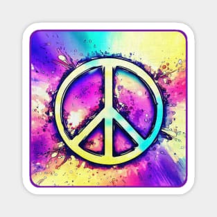 Pastel Peace Magnet