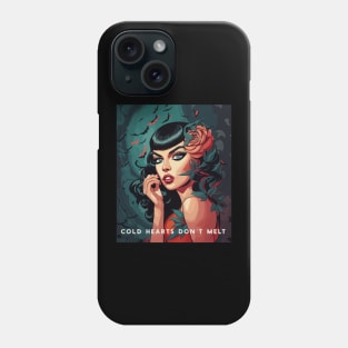 pin up vampire with bats Phone Case