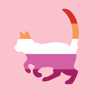 Pride Animals- Lesbian Cat T-Shirt