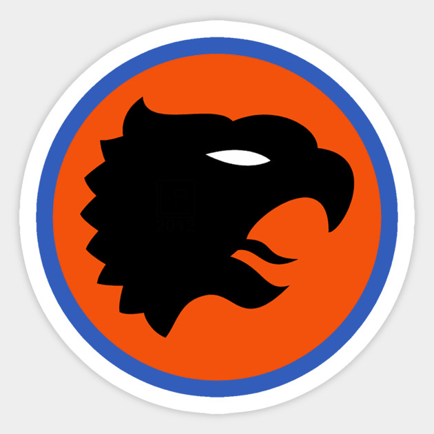 Hawkguy Logo Black Canary Sticker Teepublic Au