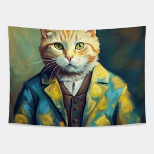 Cat Van Gogh Tapestry