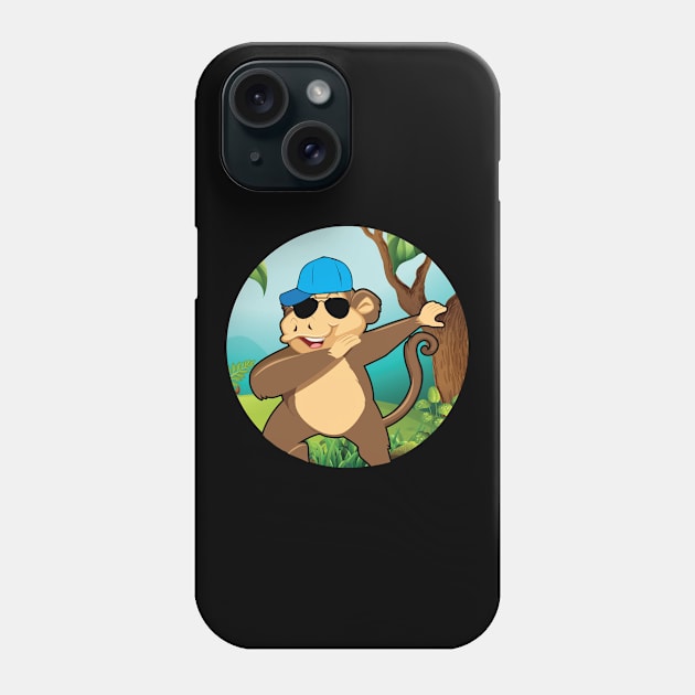 Monkey Dabbing Affe Dab Phone Case by HBfunshirts