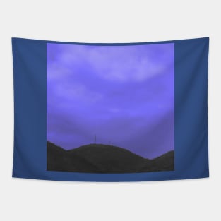 Blue aesthetic sky Tapestry