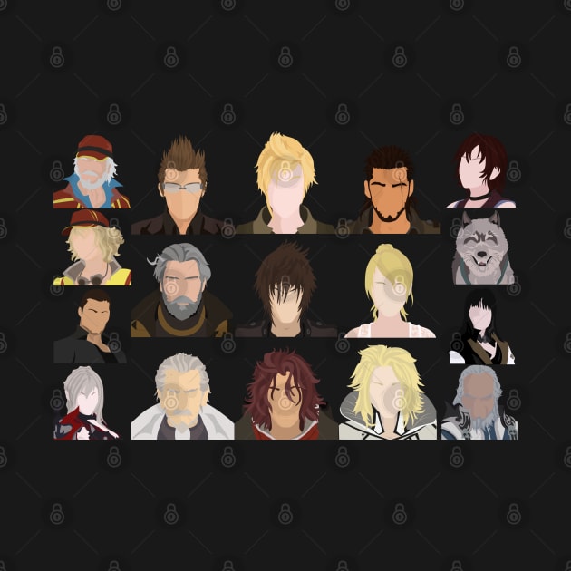 Final Fantasy XV characters by DigitalCleo