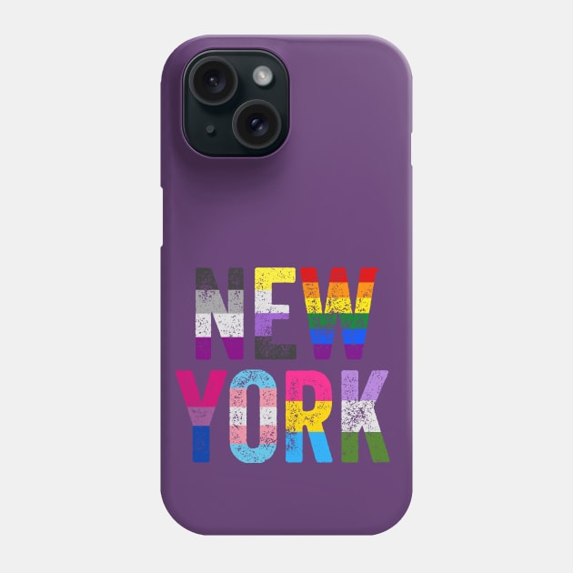 New York LGBT Equality Flags Pride Month, Lesbian Gay Pride, NYC pride Phone Case by Happy Lime