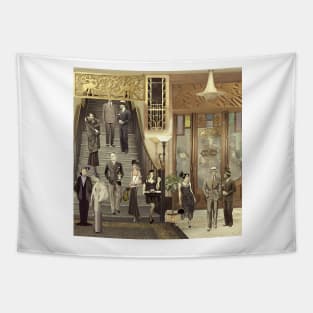 The Black Crown Bar Tapestry