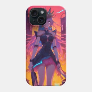 anime adventure villain girl pose Phone Case